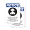Signmission Hazardous Noise Area OSHA Notice Sign, Plastic, 10in W x 14in L, 2PK OS-2PACK-NS-P-1014-V-13323 - alternate 1